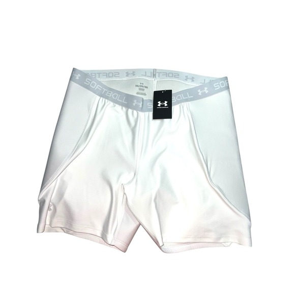 Under Armour Pants - NEW Under Armour Women's Compression Slider Shorts White Size‎ 2XL New With Tags